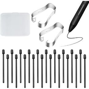 20 Pack Pen Tips for Remarkable 2, Durable Stylus Pen Replacement Nibs Marker, 2 Handfuls Removal Tool
