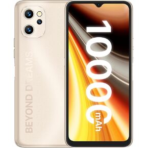 UMIDIGI Power 7 MAX Unlocked Cell Phone,6GB+128GB 10000mAh Battery,6.7" Full Screen + 48MP AI Triple Camera Android Smartphone,NFC,GPS,Face & Fingerprint,BLE 5.0, WiFi 2.4GHz/5GHz,Warranty,Gold