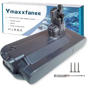 Upgraded SV14 V11 Screw-in Battery Replacement【Not for Click-in Type】 25.2V 6.0Ah Compatible with V11 Absolute,V11 Complete,V11 Motorhead,V11 Fluffy Series Handheld Cordless Stick Vacuum Cleaner