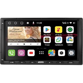 ATOTO S8UN 9" QLED Double Din Android Car Stereo, 8-Core 6G+128G, Wireless CarPlay&Android Auto in-Dash Navigation, Built-in 4G/Wifi, 2 Bluetooth w/aptX HD,4*49W Amp,DSP, GPS Tracking, LRV, S8G2099UN