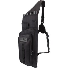 KRATARC Krayney Multi-function 4-Tubes Back Arrow Quiver Shoulder Hanged Target Shooting Archery Quiver for Arrows Takedown Bow