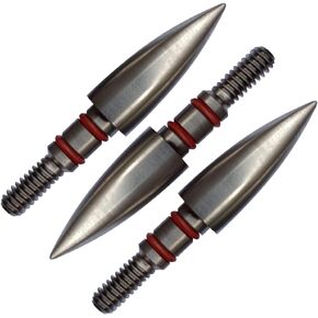 125 Grains Field Points,Stainless Steel Archery Field Points Screw in Archery Field Tips (12 Pack) (5/16¡å 125 Grains)
