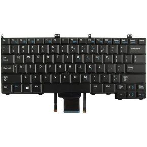 Abakoo New Keyboard Compatible with Dell Latitude 12 14 7000 E7240 E7440 08PP00 8PP00 NSK-LD0BC 01 PK130VN1B00 with Backlit Pointer Black US