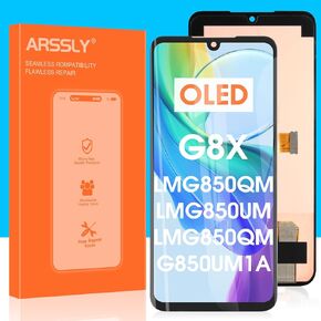 OLED LCD Display for LG G8X ThinQ LMG850 Screen Replacement for LMG850QM LMG850UM LMG850QM G850UM1A G850UM9 6.4" Digitizer Touch Screen Assembly with Tools