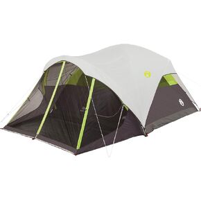 Coleman Steel Creek 6-Person Tent with Screened Porch, Weatherproof Tent with Screen Room Sets Up in Minutes, Fits Queen-Size Airbed, Made of PFAS-Free Materials