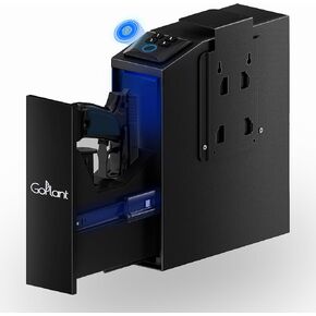 Biometric Gun Safe for Pistols 3-Ways Unlock Safe Fingerprint Digital PIN Key Unlock, Gun Lock Box for Cloakroom Living Room Bedroom Nightstand