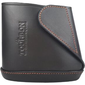TOURBON Vintage Leather Buttstock Extension Shoulder Protective Slip On Recoil Pad
