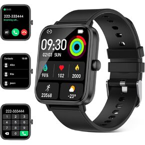 Smart Watch 1.89'' HD Smartwatches for Men Women(Make/Answer Calls), Fitness Tracker with Heart Rate/Sleep Monitor/Steps Monitor, Running Waterproof Digital Mens Watch Android iPhone Compatible