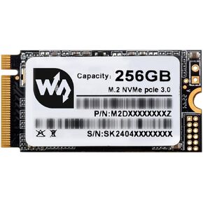 waveshare 256GB Solid State Drive, SK M2 NVME 2242, 3D TLC Flash Memory, High-Speed Reading/Writing, More Reliable & Durable-256GB