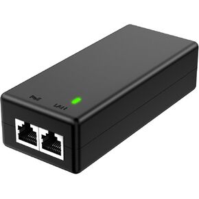 YuanLey Gigabit PoE Injector Adapter 30W, Converts Non-PoE to PoE Gigabit, Power Over Ethernet Injector 48V IEEE 802.3af/at, 10/100/1000Mbps PoE+ Injector Adapter Plug & Play, Distances Up to 325 Feet