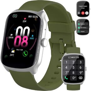 Smart Watch for Men Women (Dial/Answer Calls), 1.95"HD Curved Screen Smartwatch, Heart Rate/Sleep Monitor Fitness Watches, 112+ Sports Modes Activity Trackers, IP68 Waterproof Watch for Android iOS