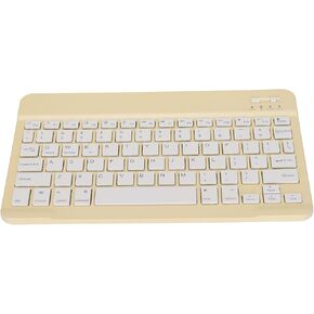 Hilitand Bluetooth Keyboard,Universal Compact Ergonomic Mobile Phone/Tablet/Laptop/PC Typewriter,for Android/iOS/Windows(Yellow)