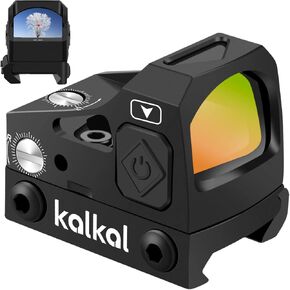 Red Dot Sight Pistol, 2 MOA Reflex Sight Red Dot Scope Optics with 12 Brightness Settings, Shake Wake | Waterproof, for 21mm Picatinny Rail Mounts, Gun Sights for Rifles