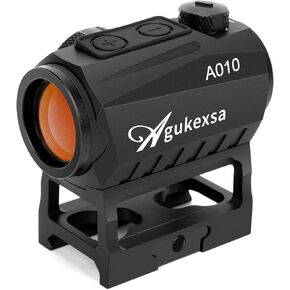 Red Dot Sight, 1x20mm Compact 2 MOA Red Dot Sight, Shake Awake Red Dot Scope with Absolute Co Witness Riser, Aluminum Alloy Housing