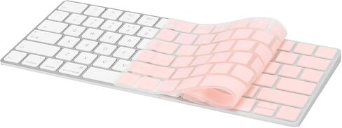 MOSISO Keyboard Cover Compatible with iMac Wireless Magic Keyboard Type Protector, 2015 US Version (MLA22LL/A, A1644), Soft Protective Ultra Thin Keyboard Skin, Rose Quartz in Saudi Arabia