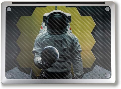 Carbon Fiber Laptop Skin Compatible with Alienware M18 R2 (2024) - World in Your Hand - Premium 3M Vinyl Protective Wrap Decal Cover - Easy to Apply | Crafted in The USA by MightySkins in Saudi Arabia