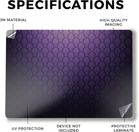 Laptop Skin Compatible with Alienware M18 R2 (2024) - Antique Purple - Premium 3M Vinyl Protective Wrap Decal Cover - Easy to Apply | Crafted in The USA by MightySkins in Saudi Arabia