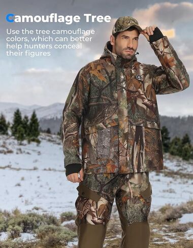 KEMIMOTO Hunting Heated Jacket with 20000mAh 6-15H Rechargeable Battery Pack Max Heating Temperature 149℉ Camo Heated Jacket in Saudi Arabia