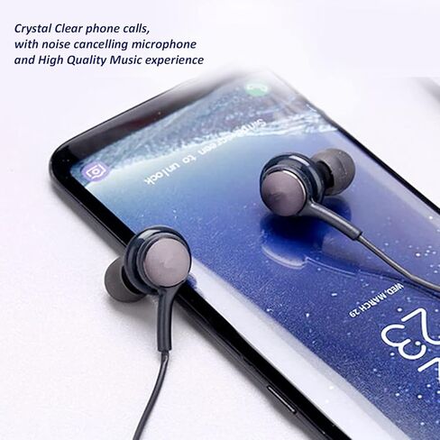 2 Pack Headphones Galaxy Earbuds for Samsung usbc Earphones USB c with mic Type c Ear Buds Wired audiofonos S25 S24 S23 S22 S21 s20 fe Note 90 Plus s21+ Folding Z Wired Original Black in Saudi Arabia