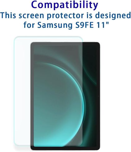 Screen Protector for Samsung Galaxy Tab S9 (11 inch) / Tab S9 FE (10.9 inch) Tempered Glass Film, 9H Hardness,Anti-Scratch,Case Friendly,Bubble Free (2 pcs) in Saudi Arabia