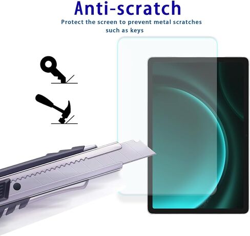 Screen Protector for Samsung Galaxy Tab S9 (11 inch) / Tab S9 FE (10.9 inch) Tempered Glass Film, 9H Hardness,Anti-Scratch,Case Friendly,Bubble Free (2 pcs) in Saudi Arabia
