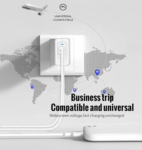 USB C Charger Block, 35W iPhone Fast Charger Dual USB C Port Compact Power Adapter for iPhone 14 Pro/14 Pro Max,13 Pro, iPad, PPS Samsung Galaxy（2 Pack） in Saudi Arabia