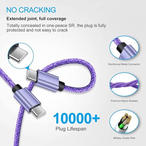 شاحن من النوع C شحن سريع لهاتف Samsung Galaxy S24/S23/S22 Ultra/S21 FE/S20 Z Flip 5 4 3 A16 A06 A25 A35 A55 A15 A54 A14 A23 A53 A13 A02S A12 A32، كتلة شاحن حائط USB C 20 واط + 6FT نوع C إلى كابل سي in Kuwait