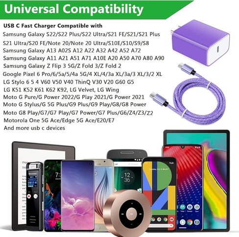 شاحن من النوع C شحن سريع لهاتف Samsung Galaxy S24/S23/S22 Ultra/S21 FE/S20 Z Flip 5 4 3 A16 A06 A25 A35 A55 A15 A54 A14 A23 A53 A13 A02S A12 A32، كتلة شاحن حائط USB C 20 واط + 6FT نوع C إلى كابل سي in Kuwait