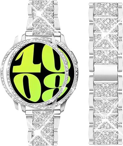 Mosonio Bling Metal Bands for Samsung Galaxy Watch 9/8/7/6 40mm 44mm Women in Saudi Arabia