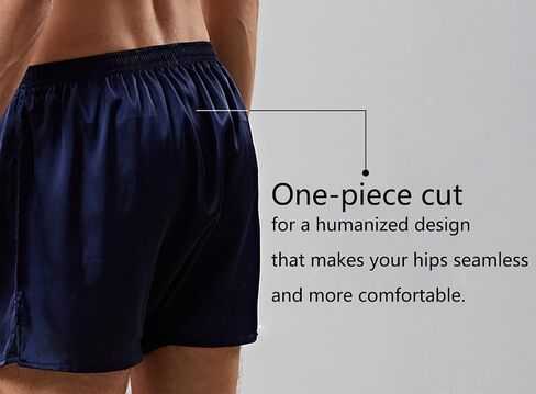 Mobarta Men's Satin Boxers Shorts Satin Pajama Bottom Shorts Underwear Silk Boxers in Saudi Arabia
