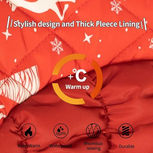 معطف شتوي مقاوم للماء للكلاب مع حزام، سترة دافئة عاكسة للكلاب مع سحاب للطقس البارد، بدلة ثلج للكلاب الصغيرة والمتوسطة والكبيرة YRFN21S in Kuwait