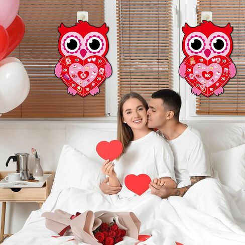 Chiazllta 2PCS عيد الحب رمي السهام كرات لزجة ألعاب ألعاب الكرتون الوحش رمي السهام مع 6 كرات لزجة عيد الحب لعبة رمي السهام للأطفال بنين بنات داخلي في الهواء الطلق الرياضة الفصول الدراسية هدايا الحفلات in Kuwait