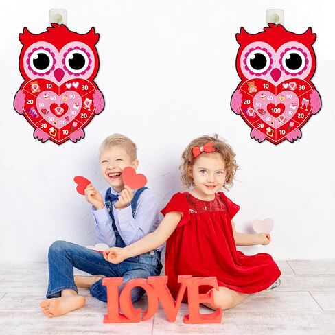 Chiazllta 2PCS عيد الحب رمي السهام كرات لزجة ألعاب ألعاب الكرتون الوحش رمي السهام مع 6 كرات لزجة عيد الحب لعبة رمي السهام للأطفال بنين بنات داخلي في الهواء الطلق الرياضة الفصول الدراسية هدايا الحفلات in Kuwait