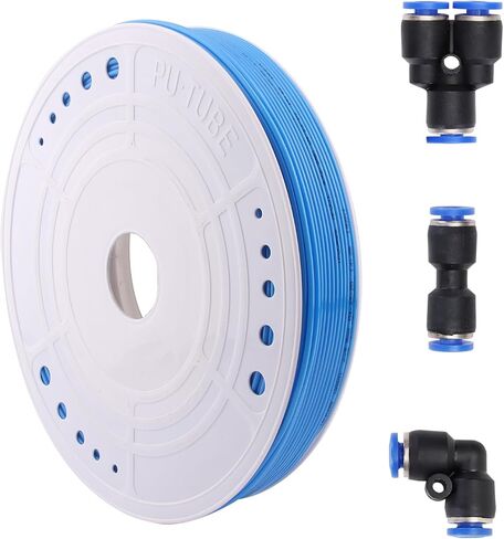 Pneumatic Hose 4mm OD 2.5mm ID Blue Polyurethane PU Tubing Air Compressor Pipe 10 Meter (32.8ft) in Kuwait