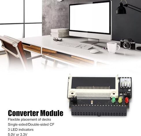 40 Pins Converter Module, CF Card to 3.5 Inch Female 40pin IDE Sturdy Hard Disk Drive, Hard Disk Drive Adapter for Notebooks (Dual use) in Kuwait