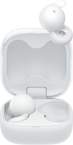 Sony Wireless Noise Cancelling Earbuds with High-Resolution Audio, Deep Bass, Clear Call Quality, IPX4 Water Resistance, Alexa & Google Assistant, Long Battery Life, Lightweight - White in Saudi Arabia