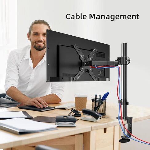 Single Monitor Mount, TV Desk Mount, Single Monitor Desk Mount with VESA Extension Kit from 75×75 to 200×200mm fits 13-39 inch Monitors/Screens, Monitor Arm, Monitor Stand Desk Mount, Vesa Mount in Saudi Arabia