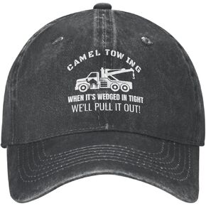 Camel Hat Cap Camel Towing Whens It's Wedged in Tight We'll Pull It Out! Hat for Men Dad Hat Funny Hats