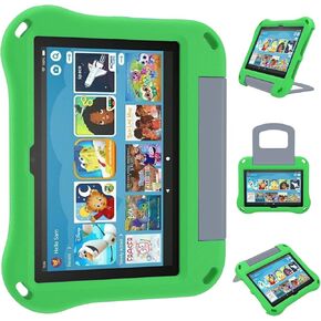 2020Tablet 8 Case and Cover for Kids, Not for iPad/Samsung/Onn Tab, Ubearkk Anti Slip Shockproof case-Green