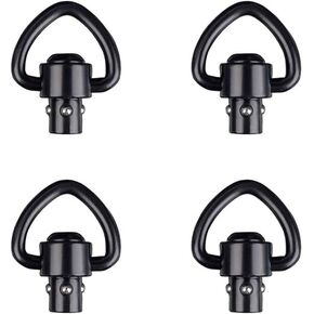 QD Sling Swivel Mount 1" Heavy Duty D-Loop Sling Swivels Quick Detach/Release for Two Point Sling