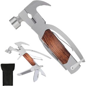 Gifts for Dad Hammer Multitool 14 in 1 from Daughter Son Fathers Day, Unique Birthday Ideas Gift for Husbands Him Men, Cool Gadget Christmas Stocking Stuffer for Men