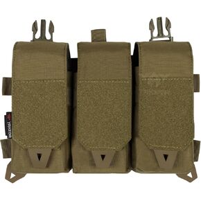 BOMTURN AK/AR Magazine Pouches Quick Release 3 Mag Holder fit 5.56/7.62 * 39/7.62 * 51 with Multi-Function Pocket