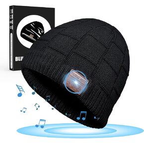 Greatfine Bluetooth Beanie, Beanie Hat for Men/Women/Teen, Unique Tech Gift for Christmas Stocking Stuffer