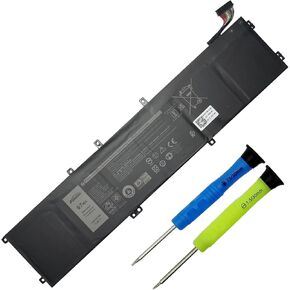 4K1VM 97Wh Laptop Battery Replacement for Dell Precision 5540 5530 5520 Series XPS 15 7590 9570 9560 Series Vostro 15 7500 Series 15 7591 7590 7501 Series Laptop 0NCC3D W62W6 11.4V