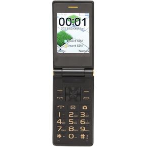 Tangxi 3G Unlock Flip Phone for Senior, Big 3.0 Inch Large Screen Cell Phone, Handwriting , Dual Card Dual Standby, 1.3 MP Camera, Flashlight, Dual Screen Display,