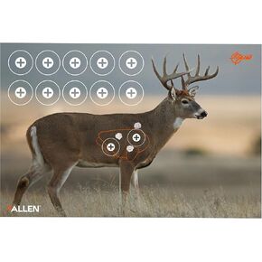 Allen Company EZ Aim® Paper Shooting Targets, 4-Color 23" x 35" Whitetail Targets, 2-Pack