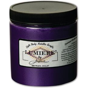 Jacquard Lumiere Fabric Paint Pearl WHTE, White