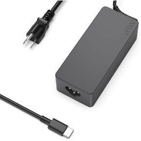 65W USB C Laptop Charger for Lenovo Thinkpad X1 Carbon 12th 11th 10th 9th 8th 7th 6th 5th Gen; Thinkpad X1 Yoga 5th 6th 7th 8th Gen; Thinkpad X1 Tablet Type C Power Supply Cord