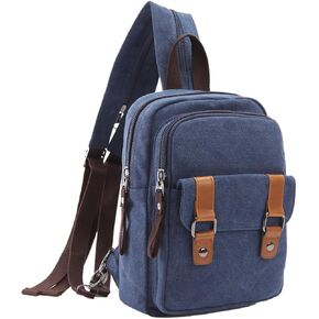 Arbag Small Cute Backpack Vintage Casual Canvas Shoulder Bag Daypack 8528bag,Black