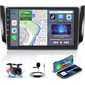 8-Core 4+64G Android 13 Car Stereo Upgrade Radio for Nissan Sentra 2013-2017, 10.1'' HD Touch Screen Wireless CarPlay & Android Auto, AHD Backup Camera, Mirror Link, GPS Navi